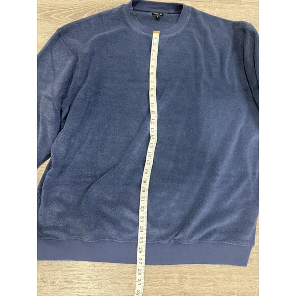 Bolle Golf Men Large Blue Polyester Crew Neck Long Sleeve Pullover Sweatshirt - Picture 3 of 5